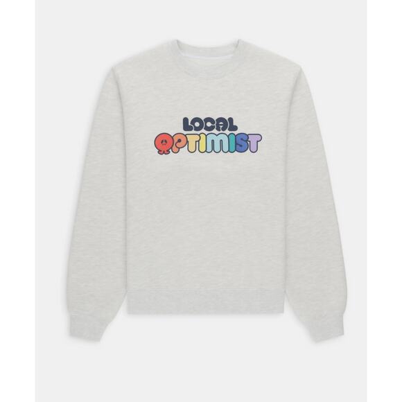 NWT Mad Happy Local Optimist Fleece Crewneck - size MD - Picture 1 of 5